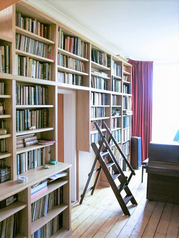 Built in bookcases with library ladder | Built in Solutions