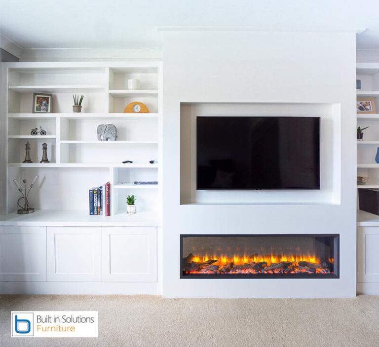 TV units with Built in Fires Built in Solutions